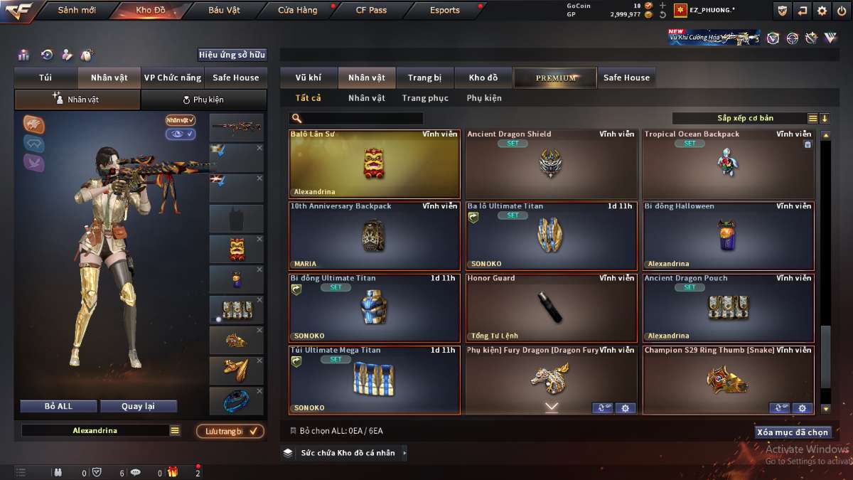 shop acc cf uy tin gia re